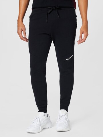 HOLLISTER Tapered Trousers 'EMEA' in Black: front