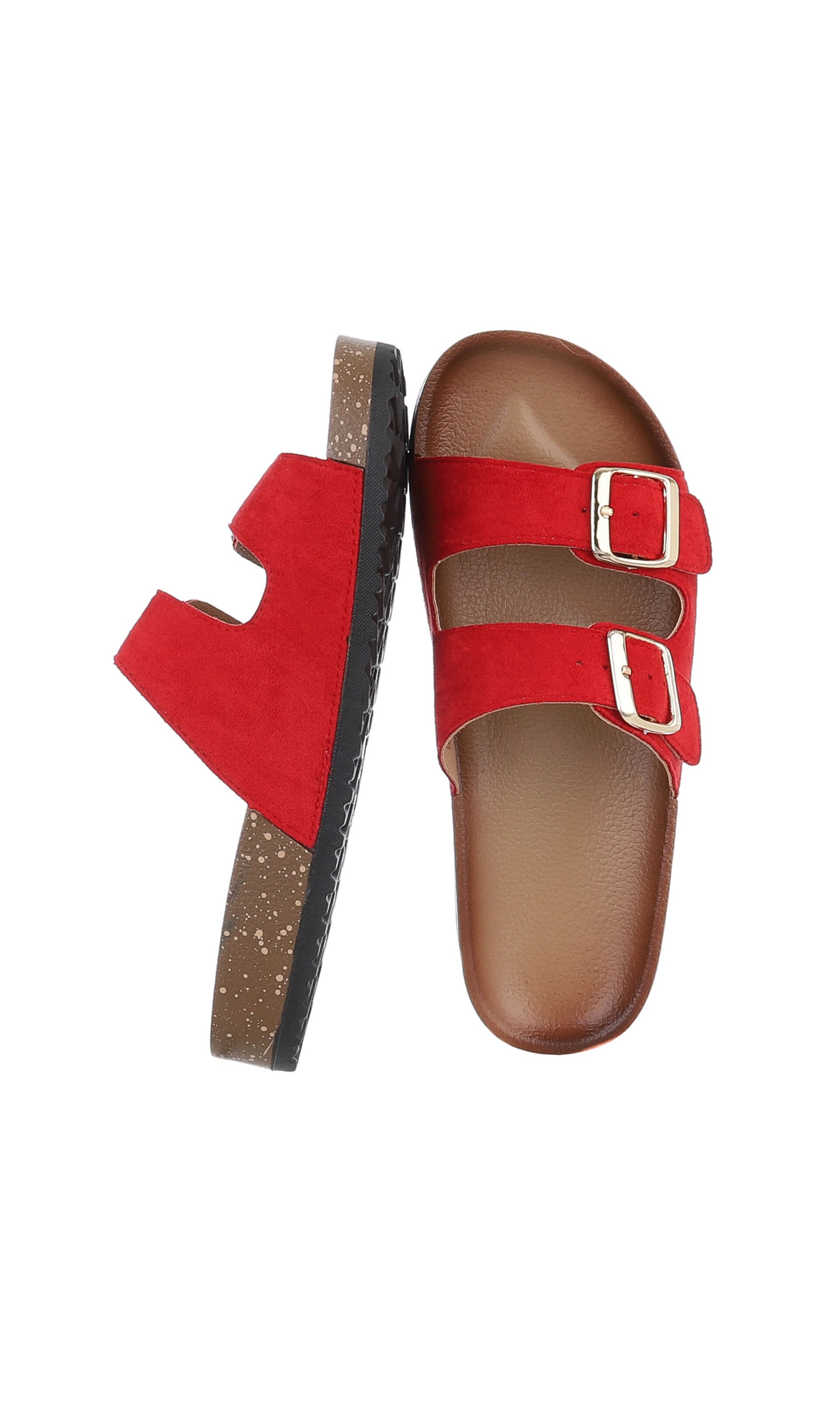 Ital-Design Pantolette in Rot
