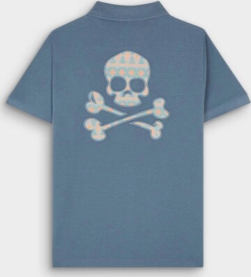 Scalpers Poloshirt 'Utah Skull' in Blau