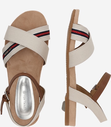 TOM TAILOR Sandalen met riem in Wit