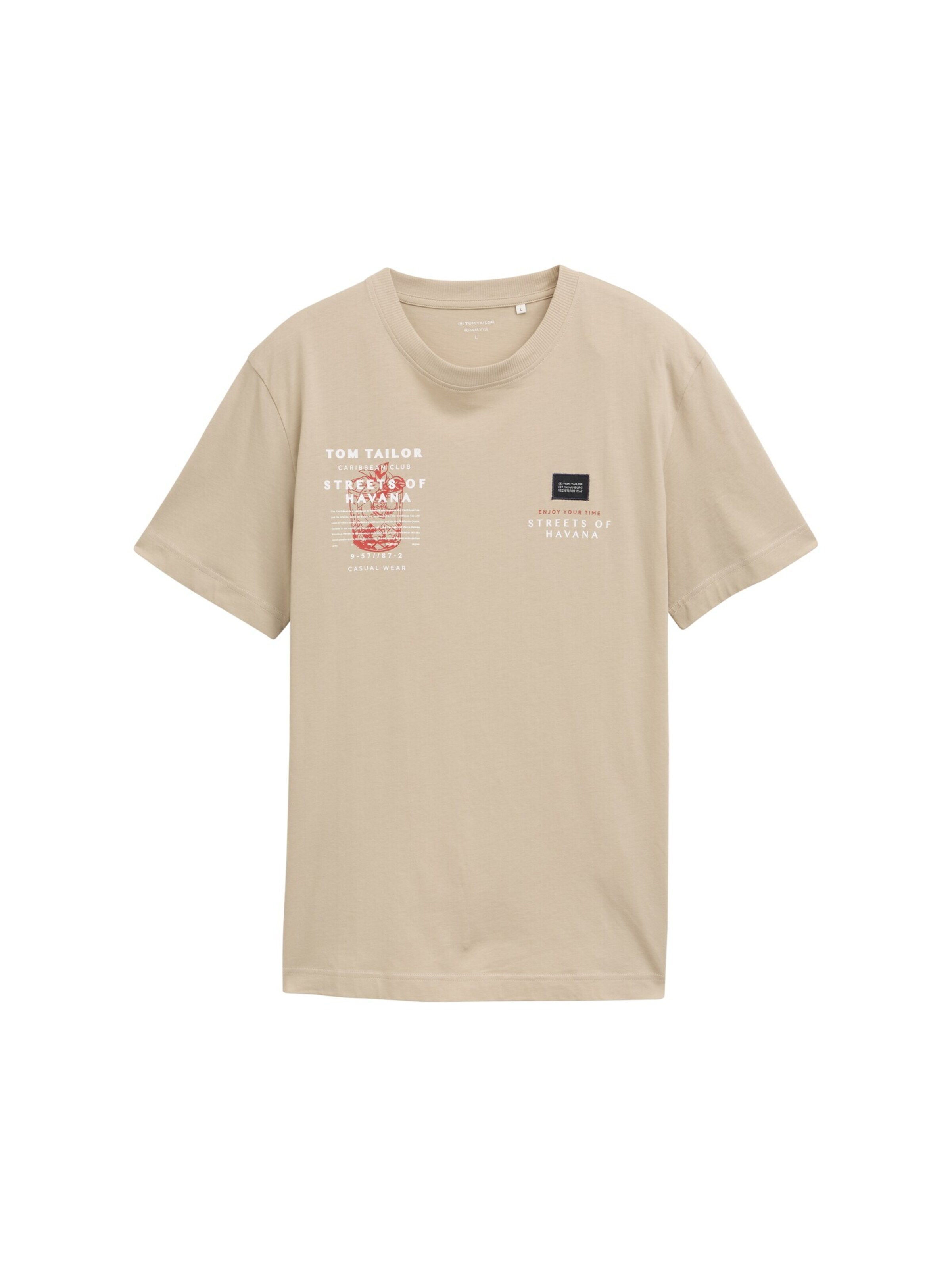 TOM TAILOR Shirt in Bruin: voorkant