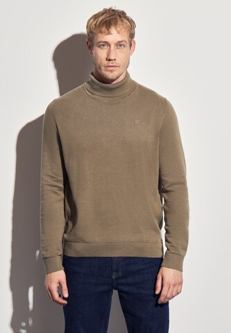 Street One MEN Pullover in Braun: Vorderseite