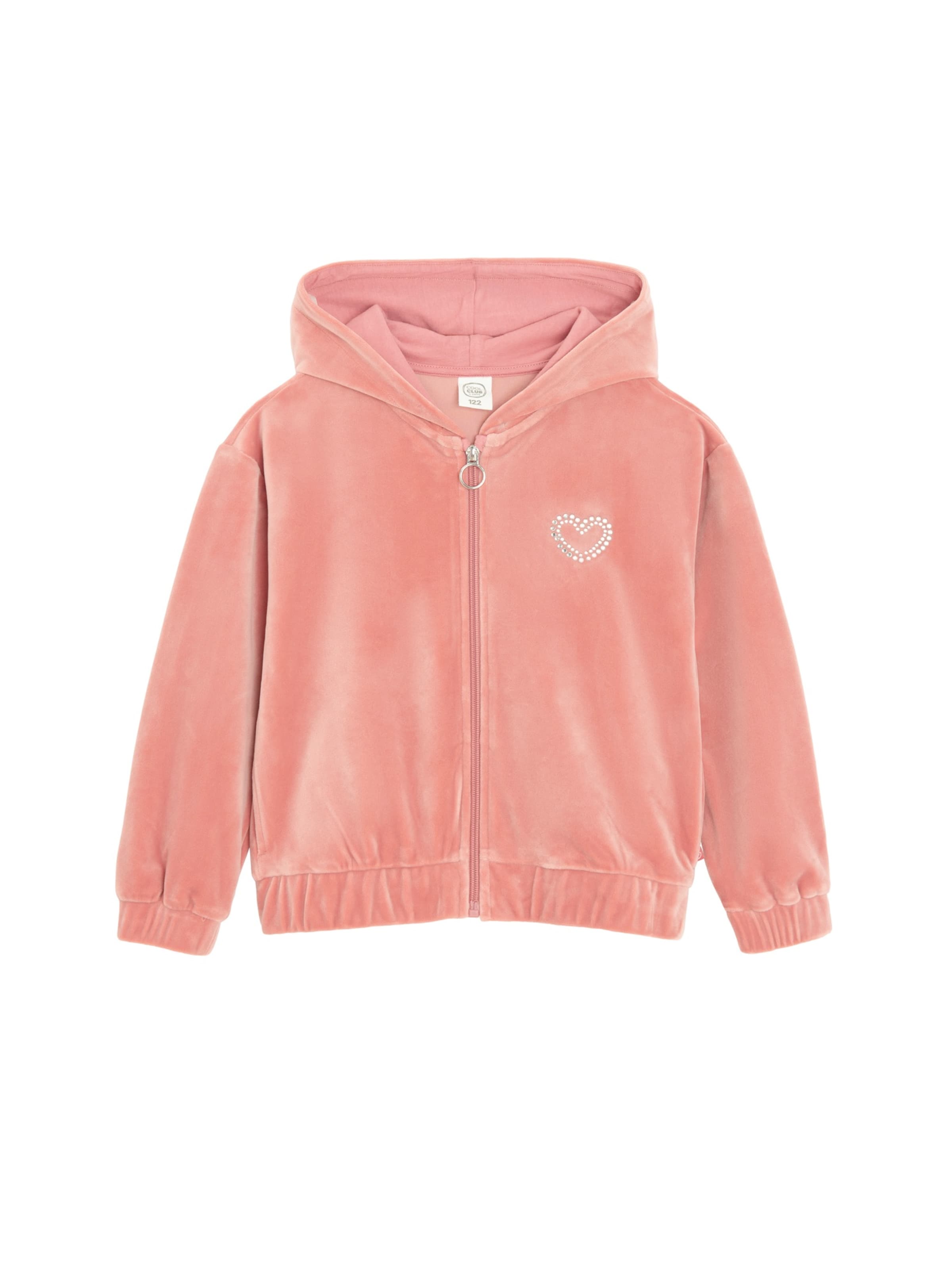 Giacca di felpa di Cool Club in rosa: frontale
