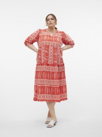 Vero Moda Curve Dress 'DICTHE' in Orange