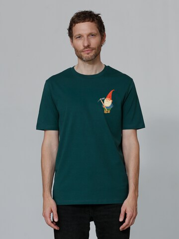 Maglietta ' Gartenzwerg ' di Watapparel in verde: frontale