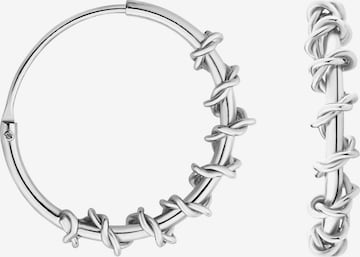 Sofia Milani Ohrringe 'Wrapped' in Silber: Vorderseite