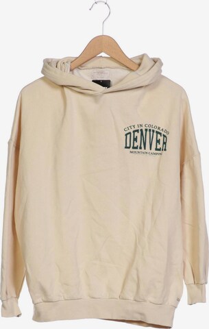 Pull&Bear Sweatshirt & Zip-Up Hoodie in M in White: front