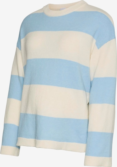 MAMALICIOUS Pullover in himmelblau / wollweiß, Produktansicht