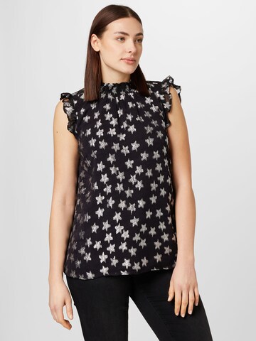 Dorothy Perkins Curve - Blusa en negro: frente