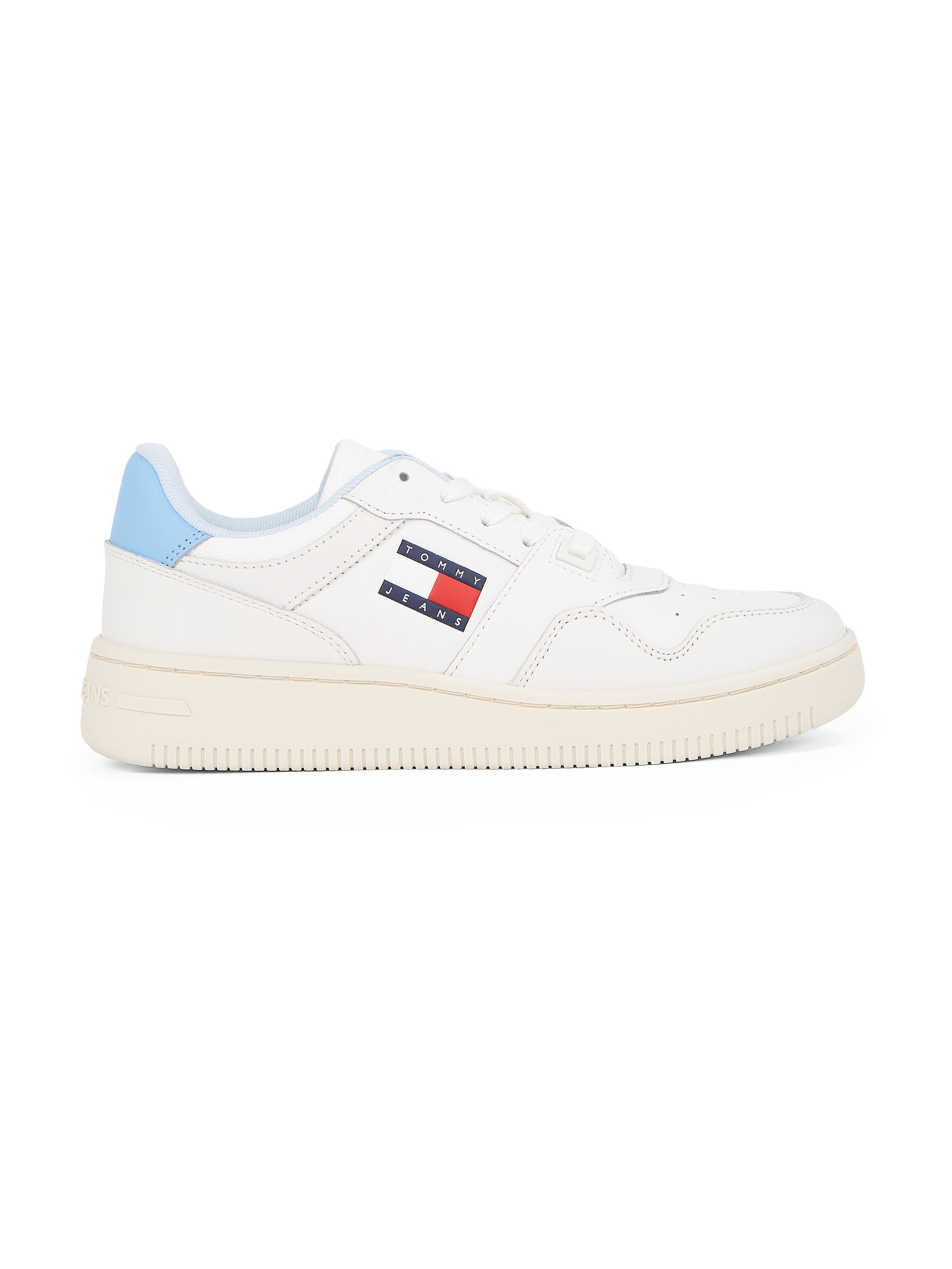 Tommy Jeans Platform trainers 'Retro  Basket Ess Meg 3A3' in White