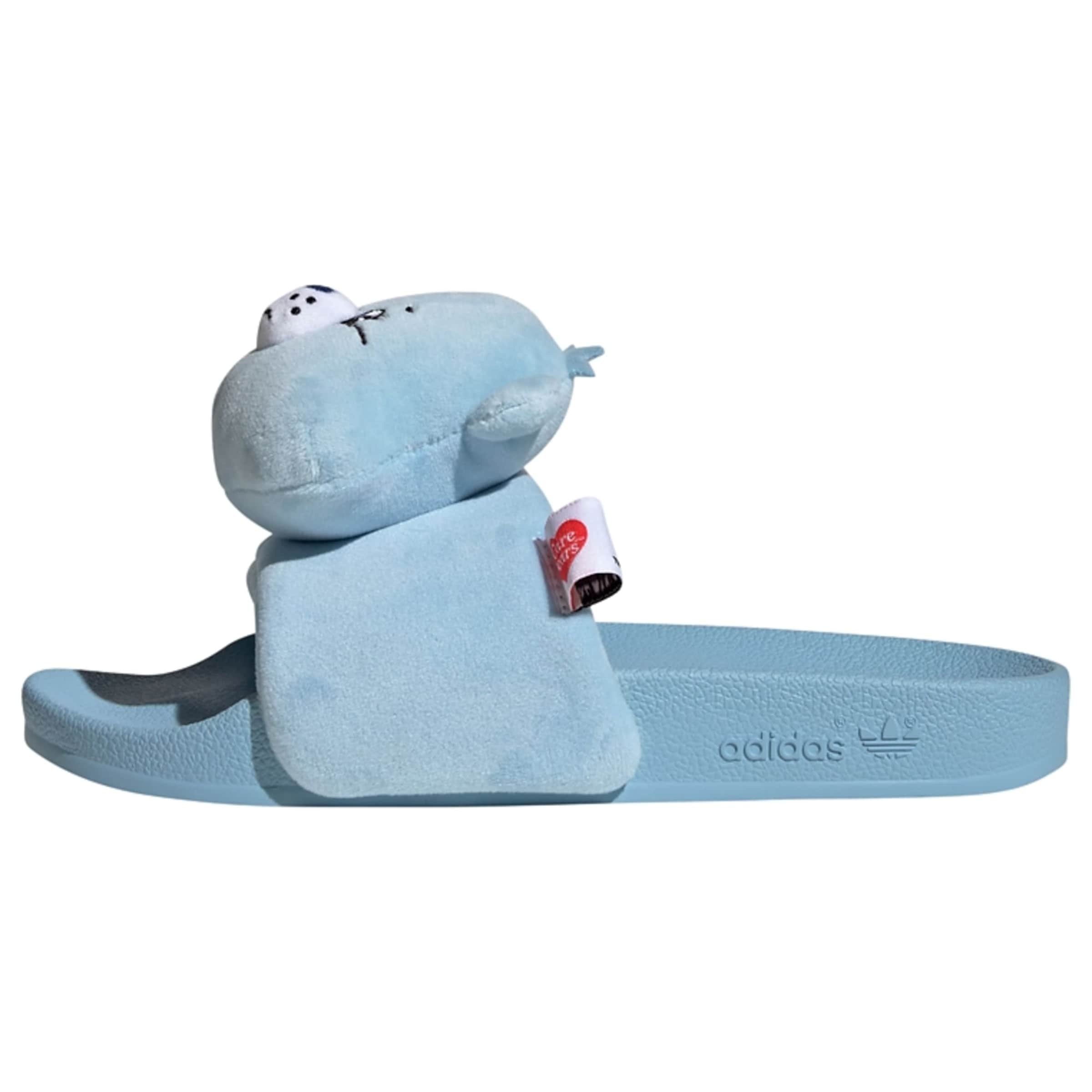 ADIDAS ORIGINALS Pantolette 'Care Bears X Adidas Adiletten' in Blau: Vorderseite