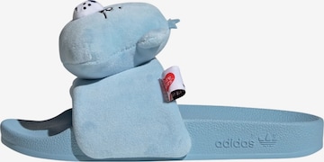 ADIDAS ORIGINALS Mules 'Care Bears X Adidas Adiletten' in Blue: front