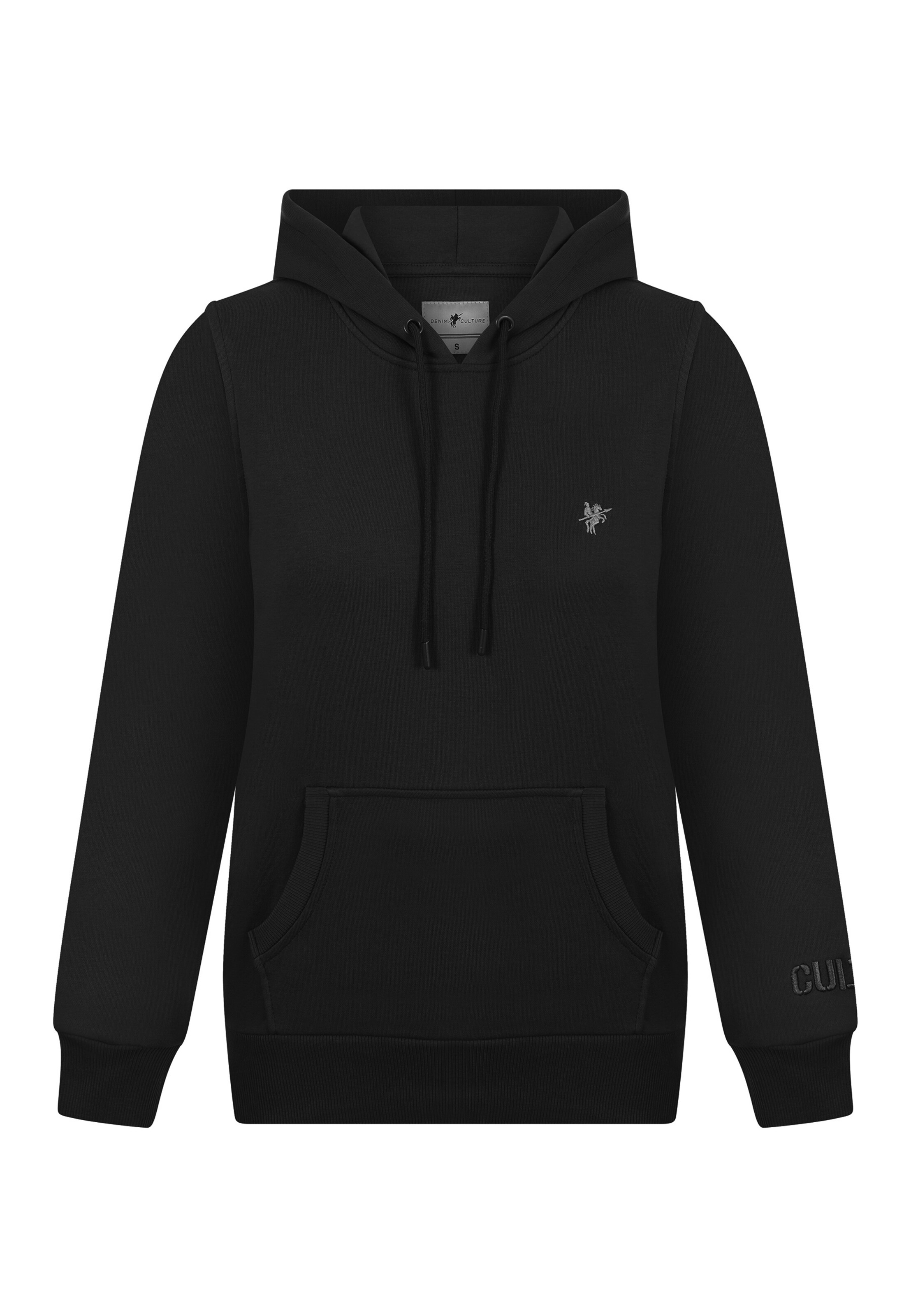 DENIM CULTURE Sweatshirt in Black ABOUT YOU