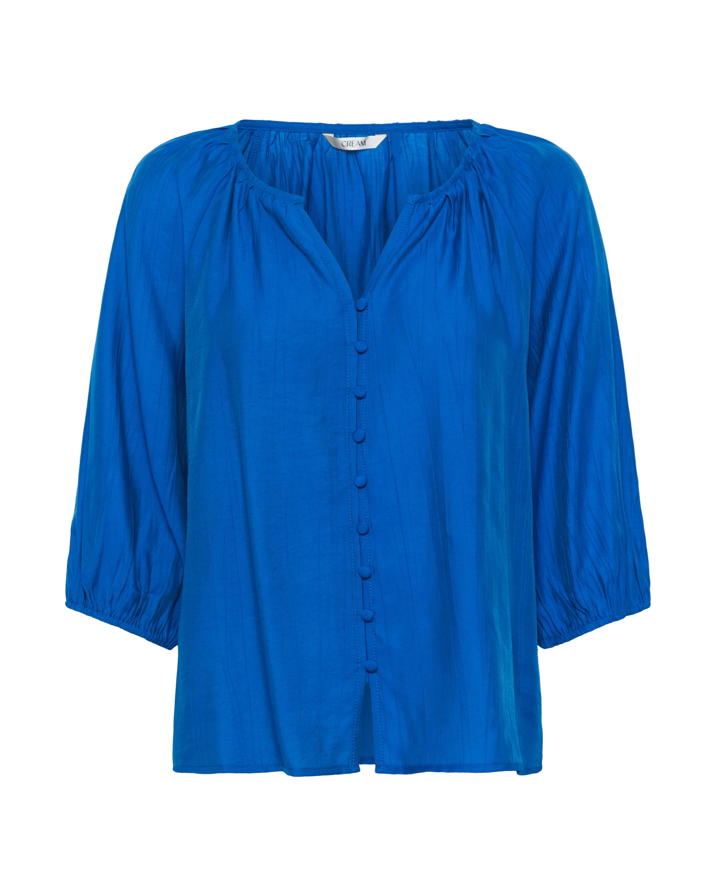 Cream Blouse 'Stella' in Blue: front
