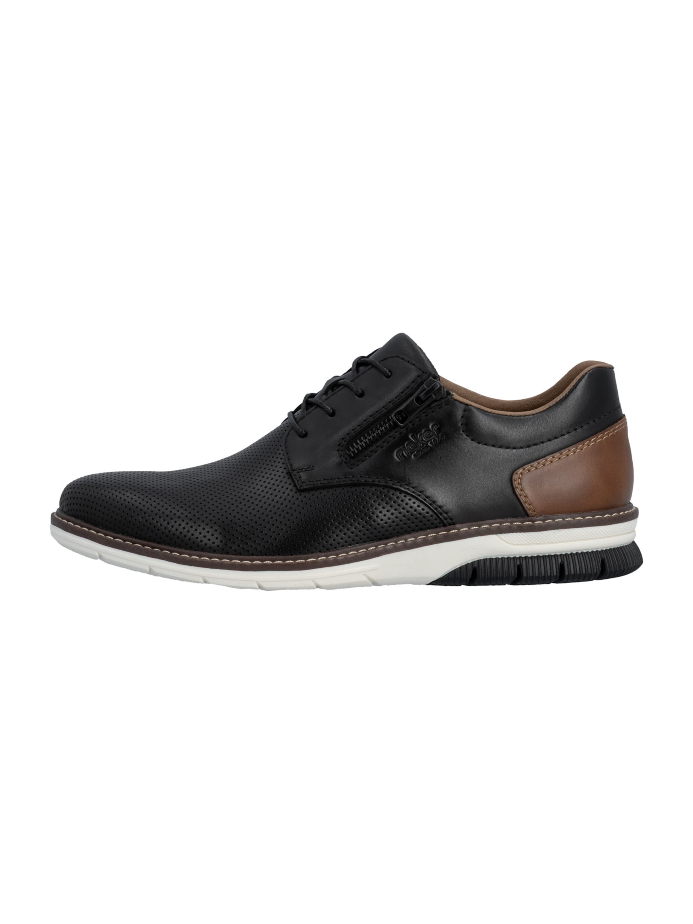 Sneaker bassa di Rieker in nero: frontale