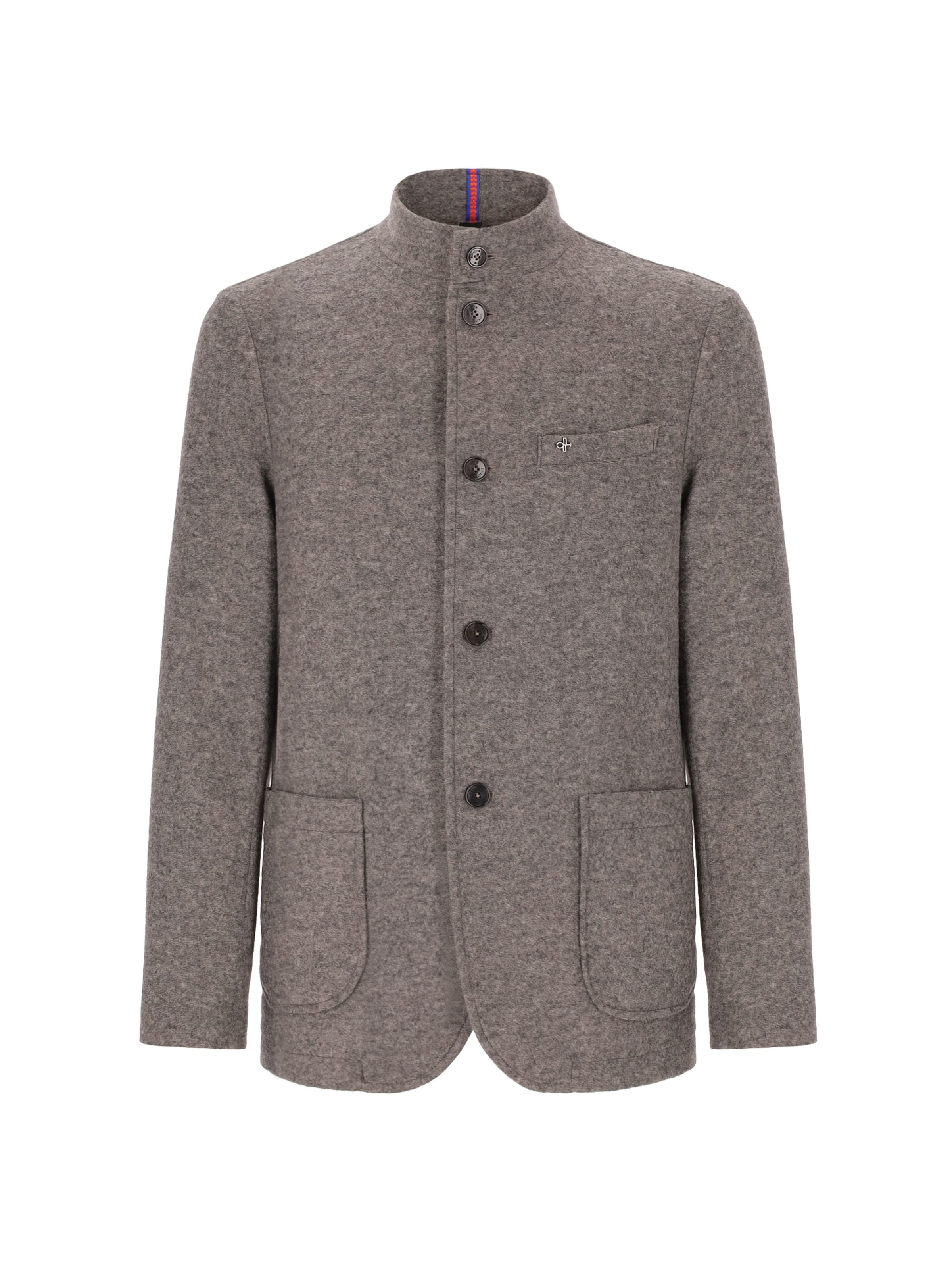 Distretto12 Regular Fit Sakko 'Coreana' in Grau: Vorderseite