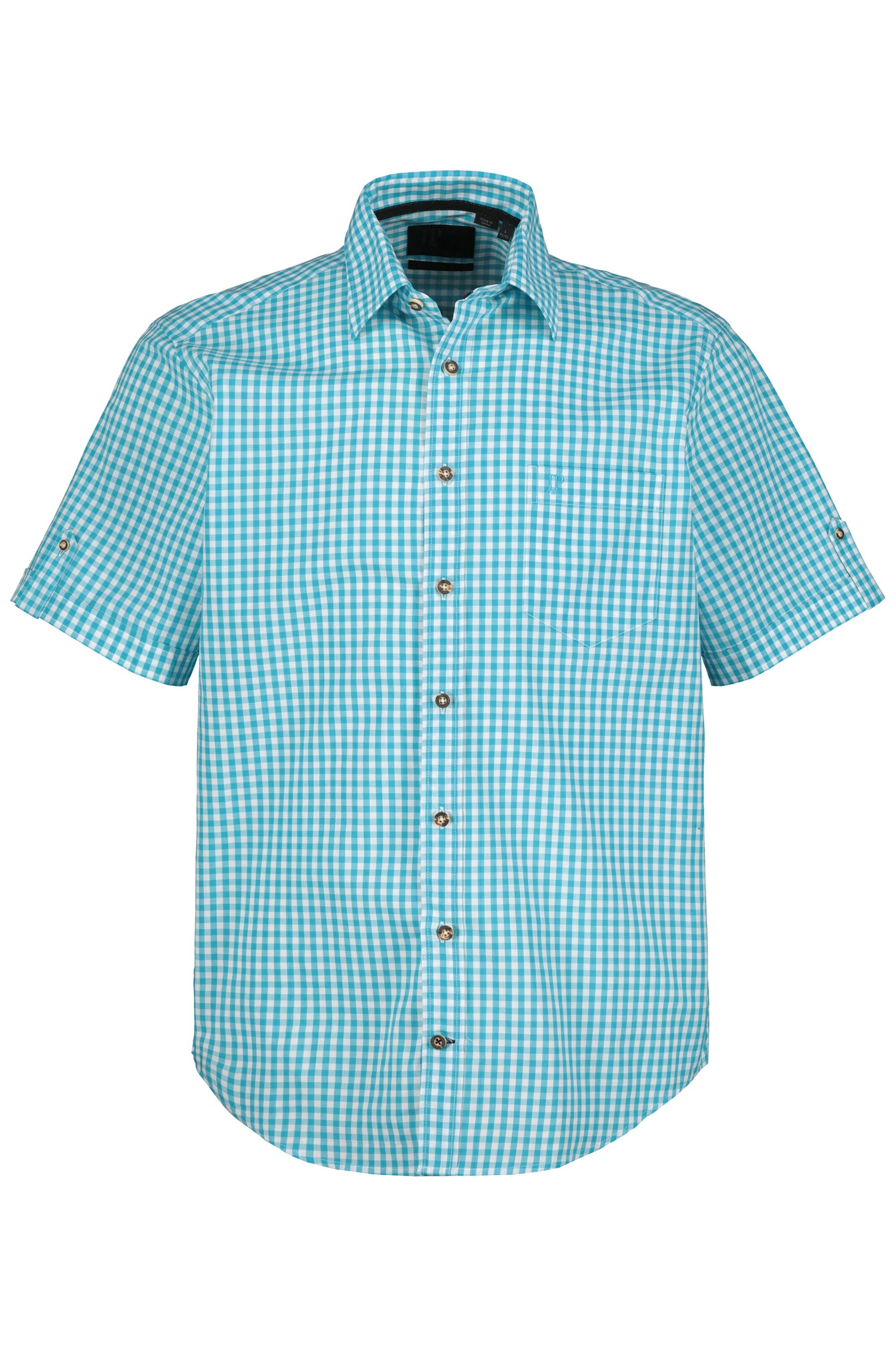 JP1880 Regular fit Overhemd in Blauw: voorkant