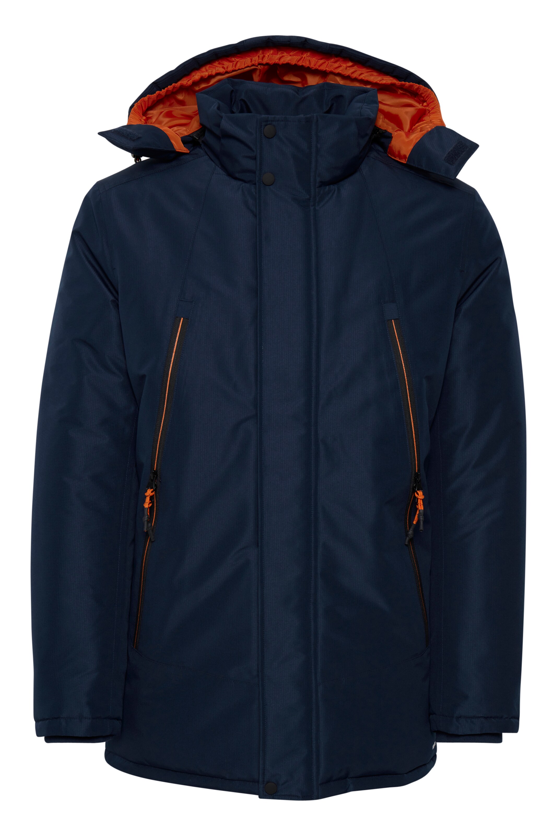 FQ1924 Winterjacke 'Abbe' in Blau: Vorderseite