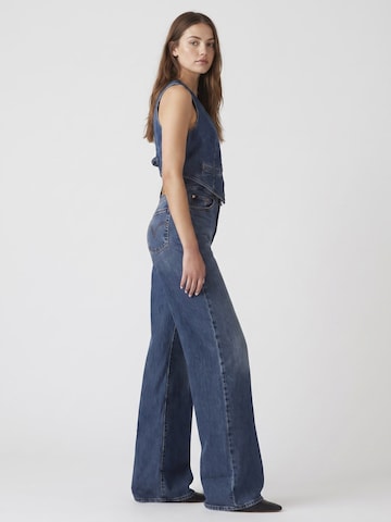 LEVI'S ® Luźne Jeansy 'RIBCAGE WIDE LEG POLAR PERIMETER' w kolorze niebieski