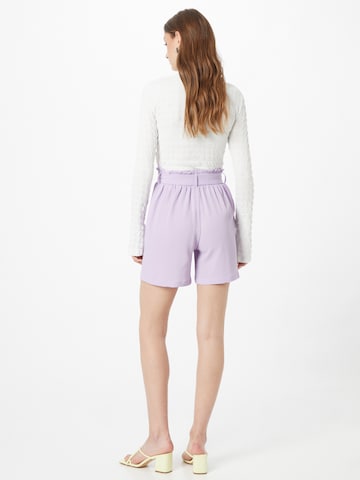 PIECES Loose fit Trousers 'Avery' in Purple