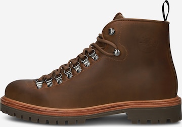 BLACKSTONE - Botas con cordones en marrón: frente