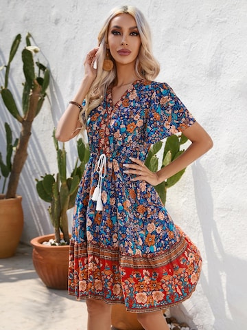 Yesfashion Letnia sukienka w kolorze niebieski