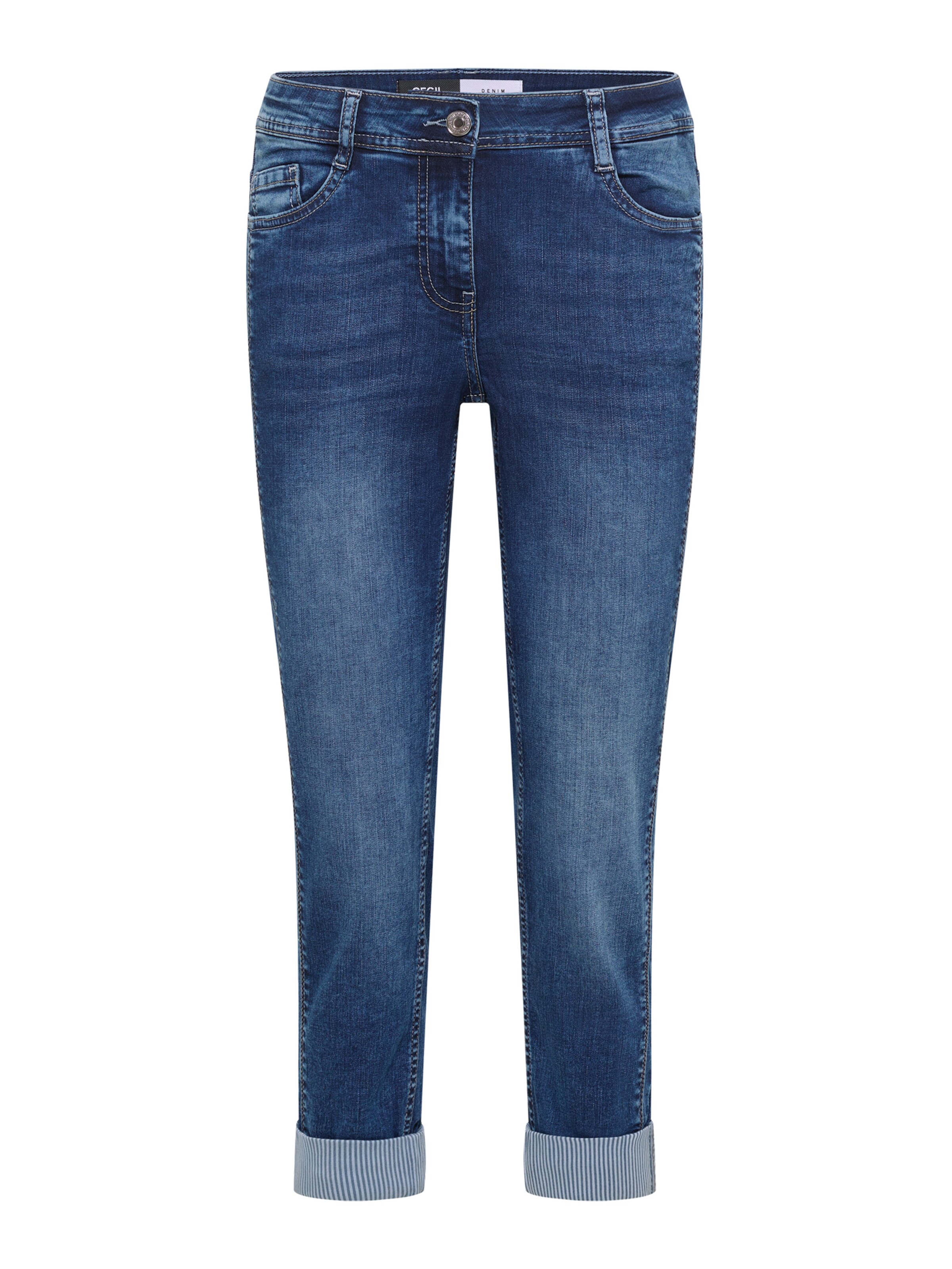 CECIL - Slimfit Calças de ganga 'Scarlett' em azul: frente