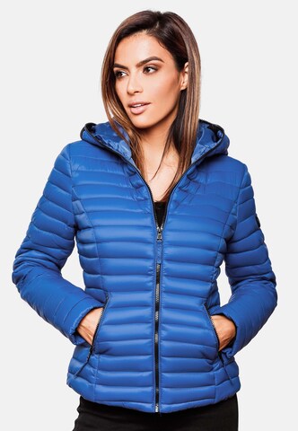 NAVAHOO Between-Season Jacket 'Kimuk' in Blue: front