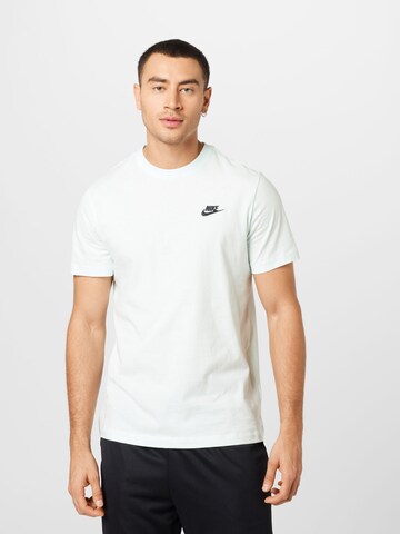Nike Sportswear Средняя посадка Футболка 'Club' в Зеленый: спереди