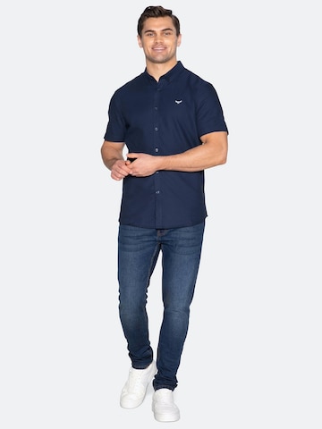 Threadbare Regular Fit Hemd 'Inferno' in Blau