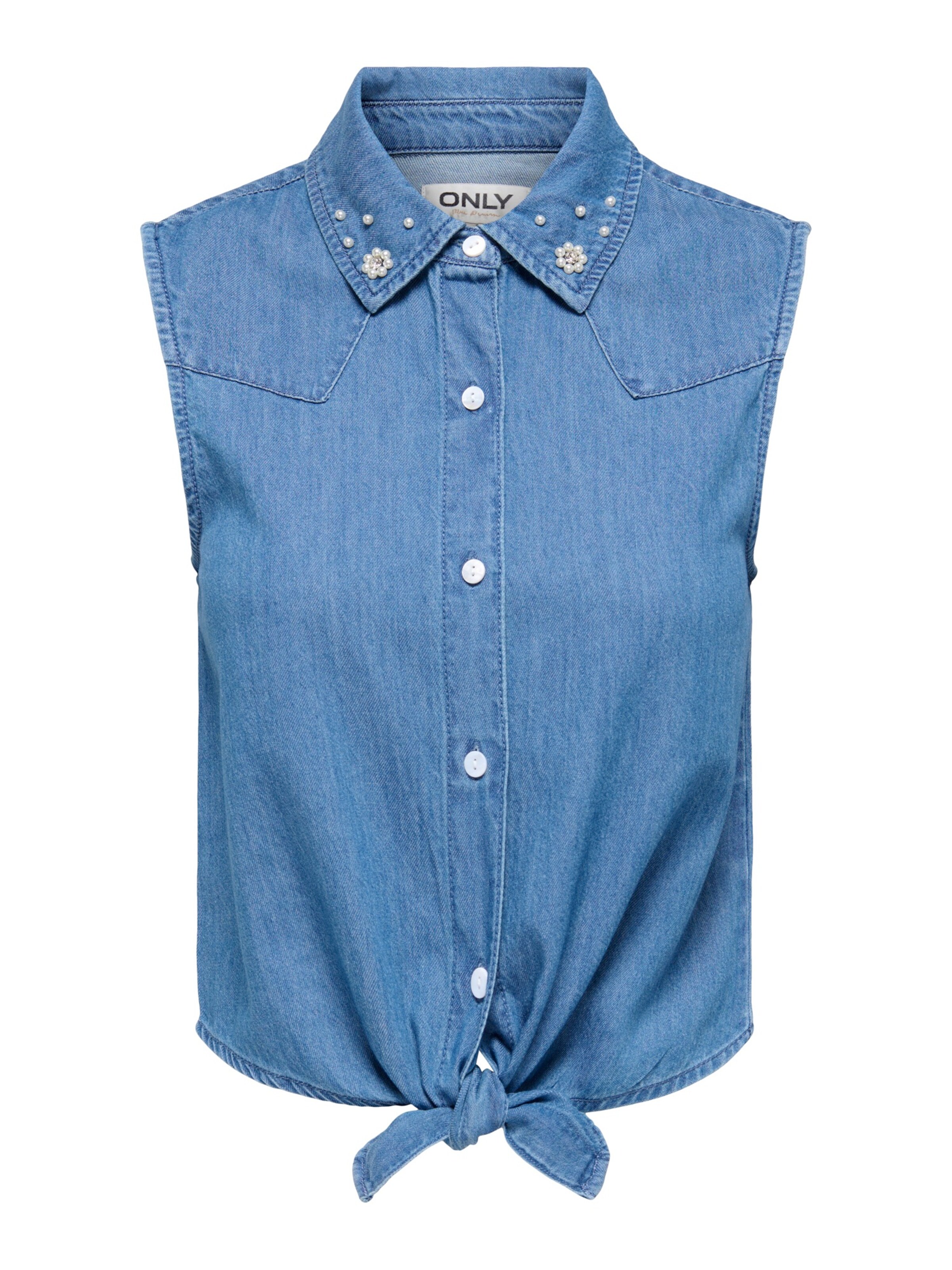 ONLY Blouse 'ONLBRIAR' in Blauw: voorkant