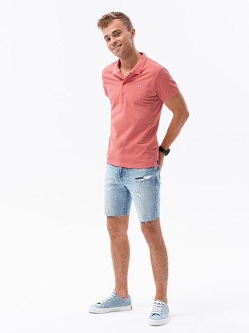 Ombre Poloshirt 'S1374' in Pink