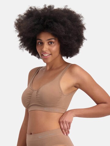 Bamboo basics Bustier BH 'Fleur' in Beige: voorkant