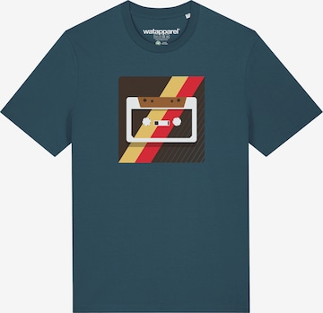 Watapparel Shirt 'Kassette' in Blauw: voorkant