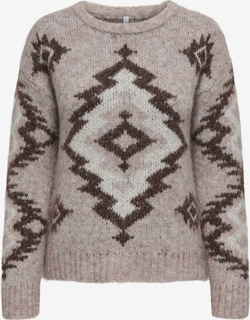ONLY Pullover 'ONLAZU' in Beige: Vorderseite