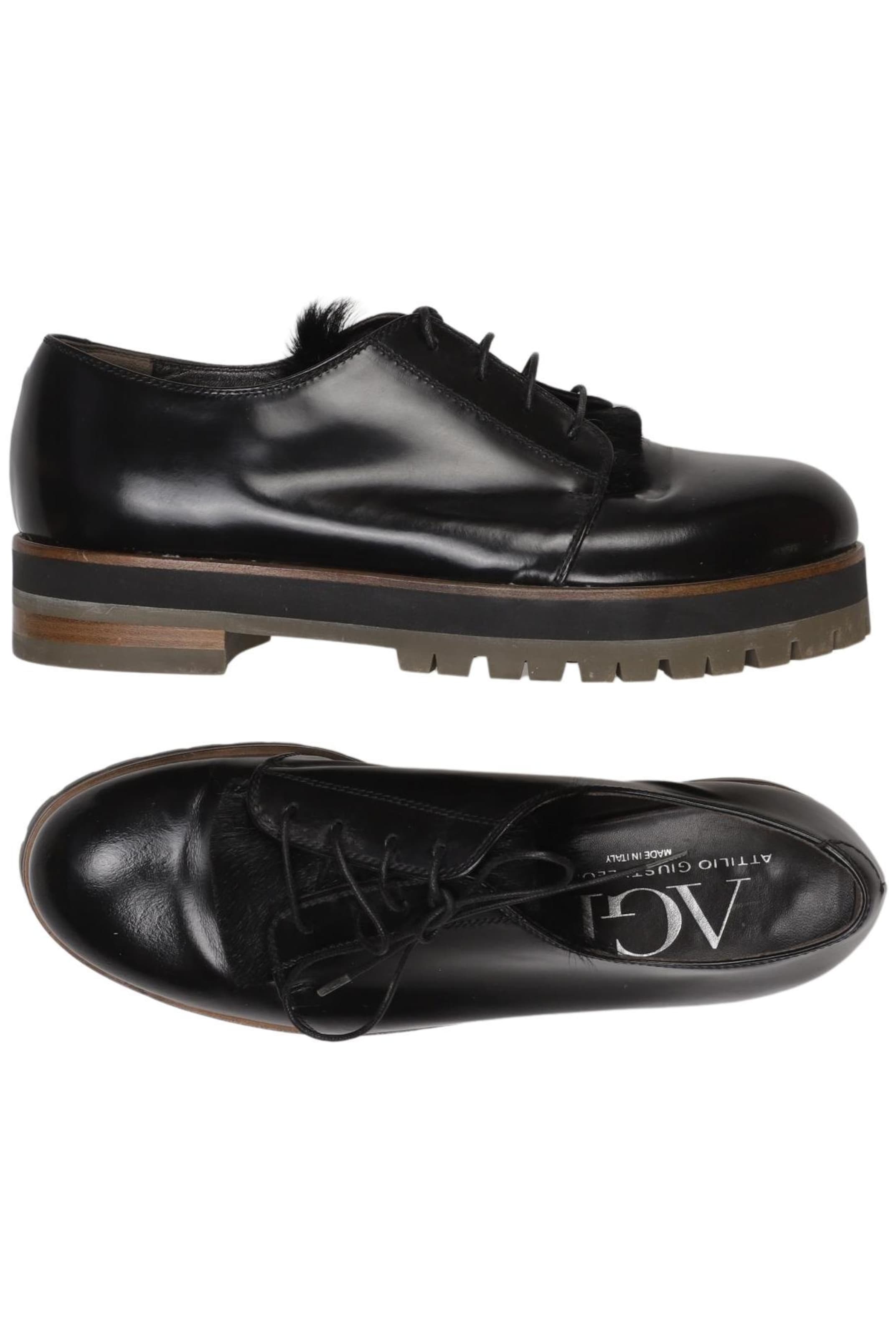 AGL Attilio Giusti Leombruni Flats & Loafers in 37 in Black: front