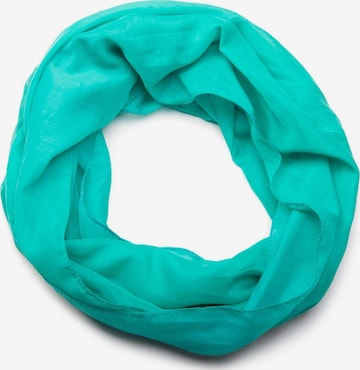 styleBREAKER Schlauchschal 'Seidiger unifarbener Loop' in Blau: Vorderseite