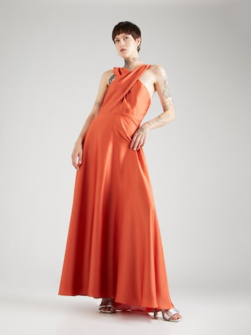 SWING Evening Dress in Orange: front