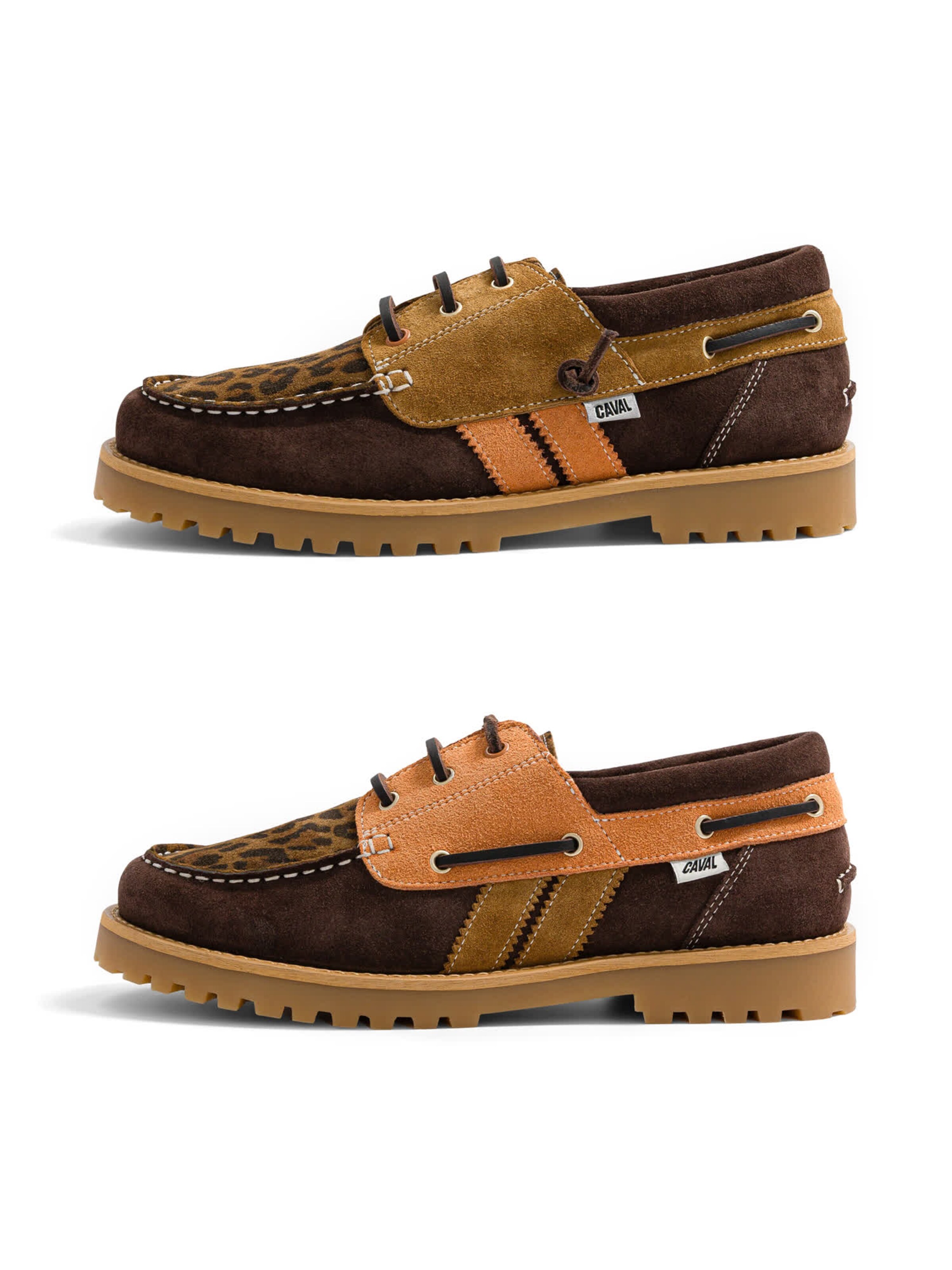 Caval Mocassins in Bruin: voorkant
