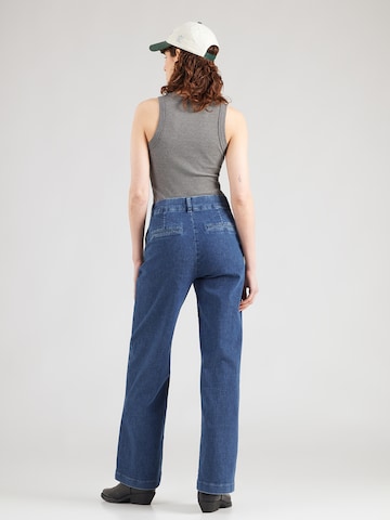 NÜMPH Wide leg Jeans 'AMBER' i blå