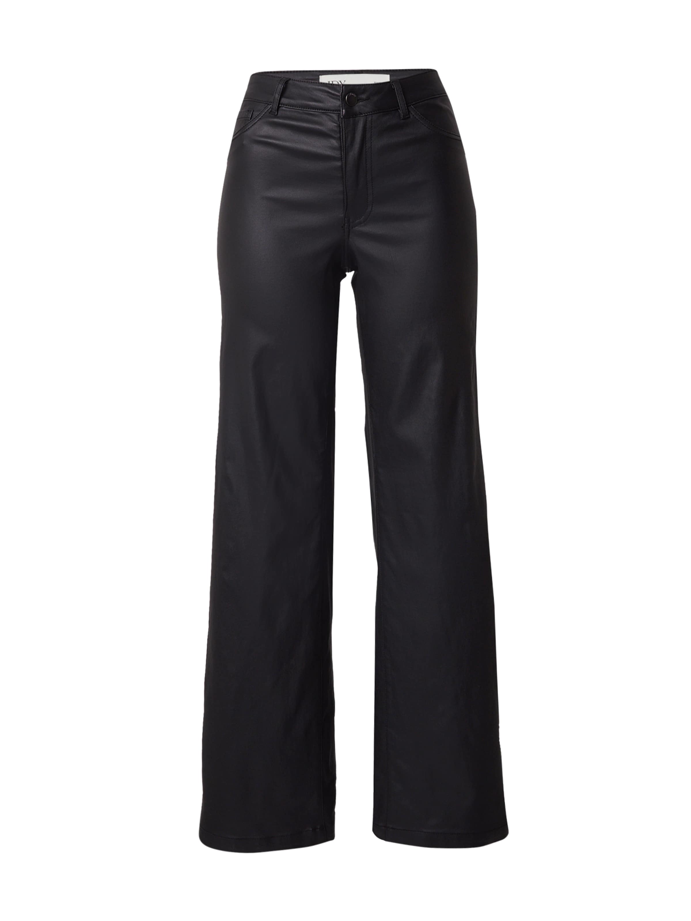 JDY Široký strih Nohavice 'JDYTHUNDER' - Čierna: predná strana