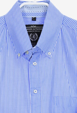 WARREN & PARKER Button Up Shirt in L in Blue