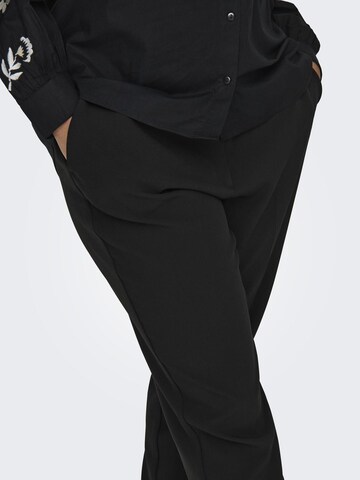ONLY Carmakoma Slim fit Pleated Pants in Black