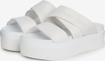 Calvin Klein Jeans Pantolette in Weiß