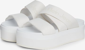 Calvin Klein Jeans - Sapato aberto em branco