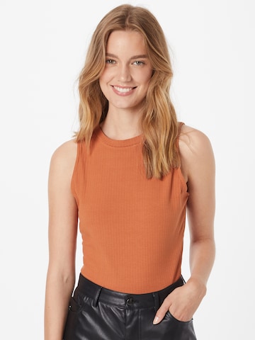 GLAMOROUS Top in Brown: front