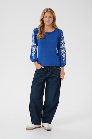 Pull-over 'Villea' Cream en bleu