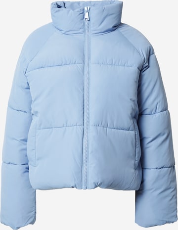 Monki Winter Jacket in Blue: front