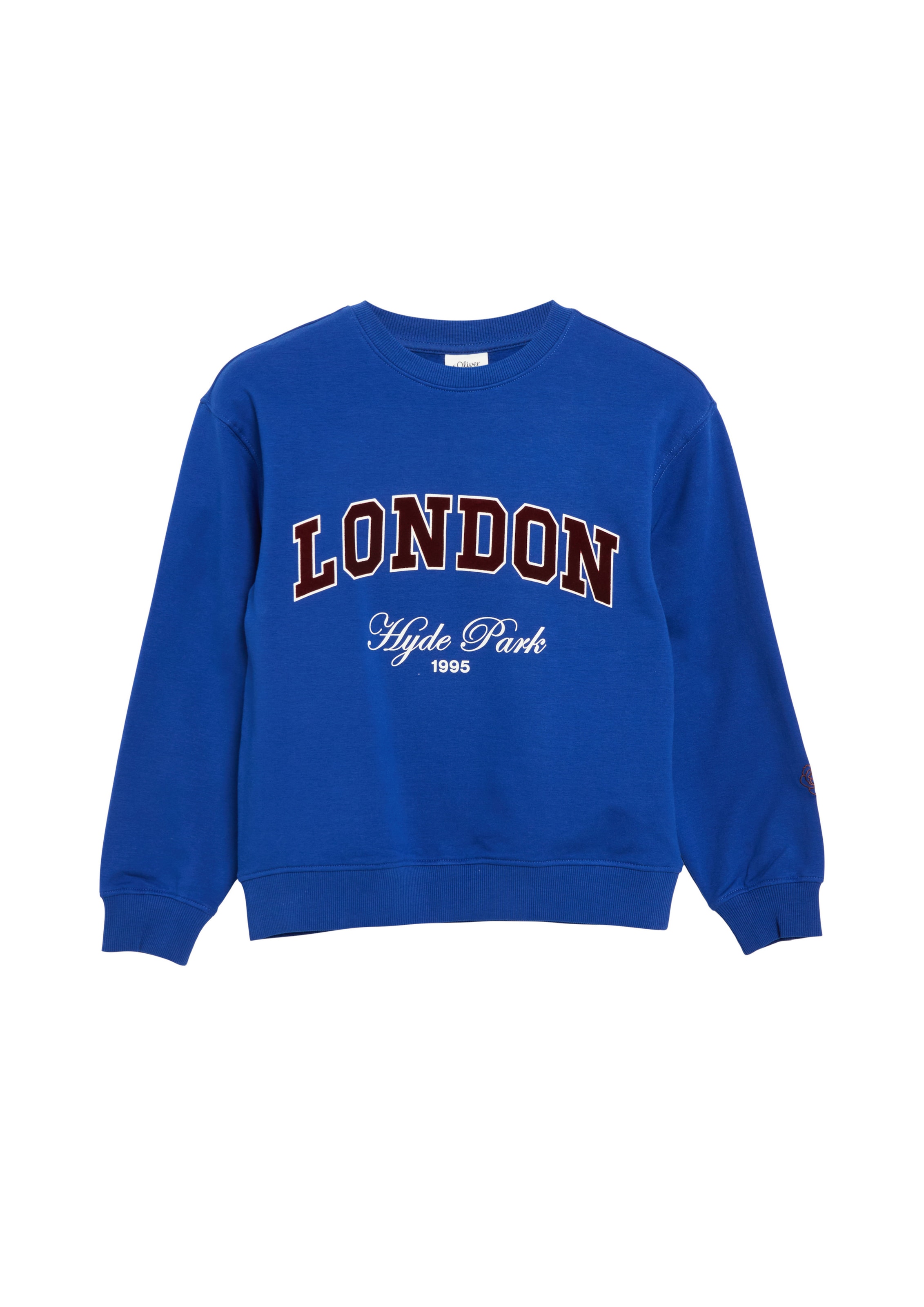Sweat-shirt s.Oliver en bleu : devant