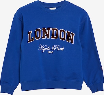 Sweat-shirt s.Oliver en bleu : devant